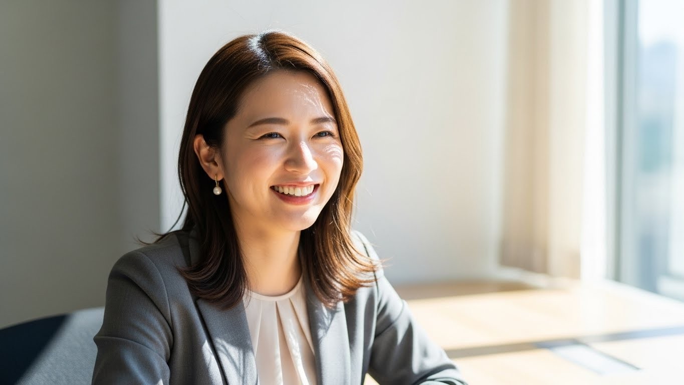 落ち着いた相談風景